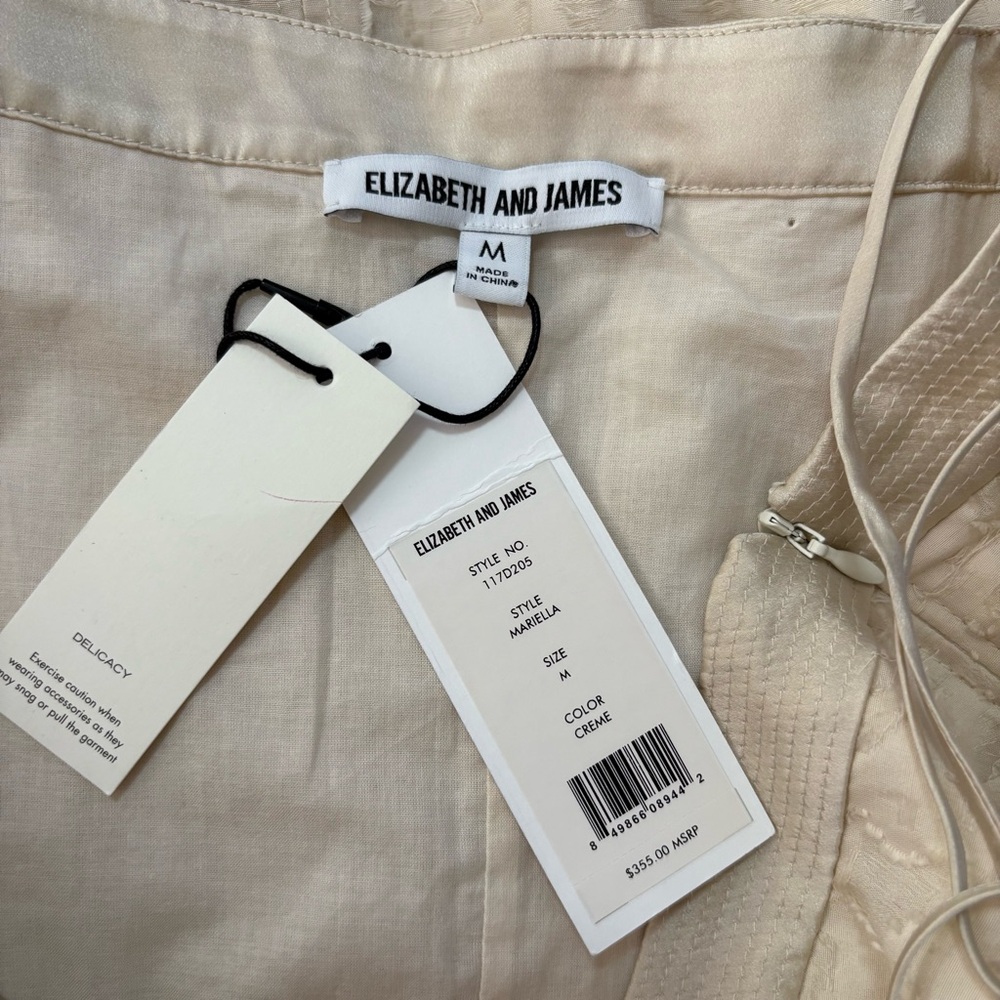 Elizabeth and James Cream Mini Dress - Picture 10 of 13